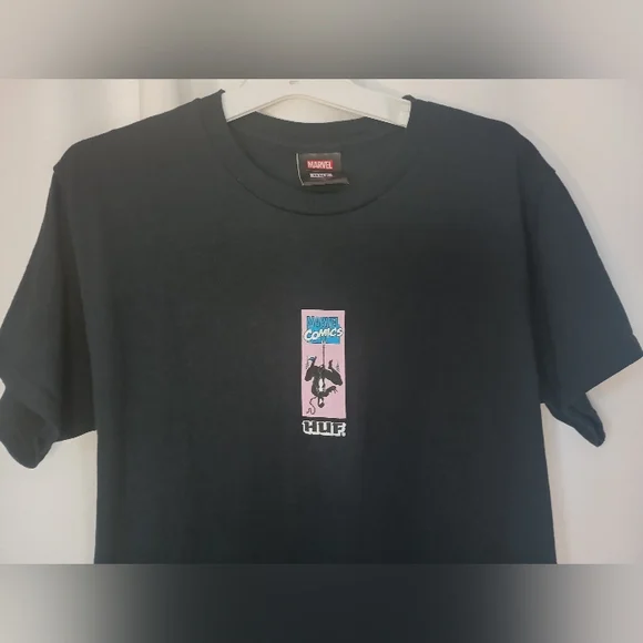 Huf X Marvel Comics Spiderman Graphic T Shirt Adult Small Black Suit Spiderverse - Picture 4 of 9